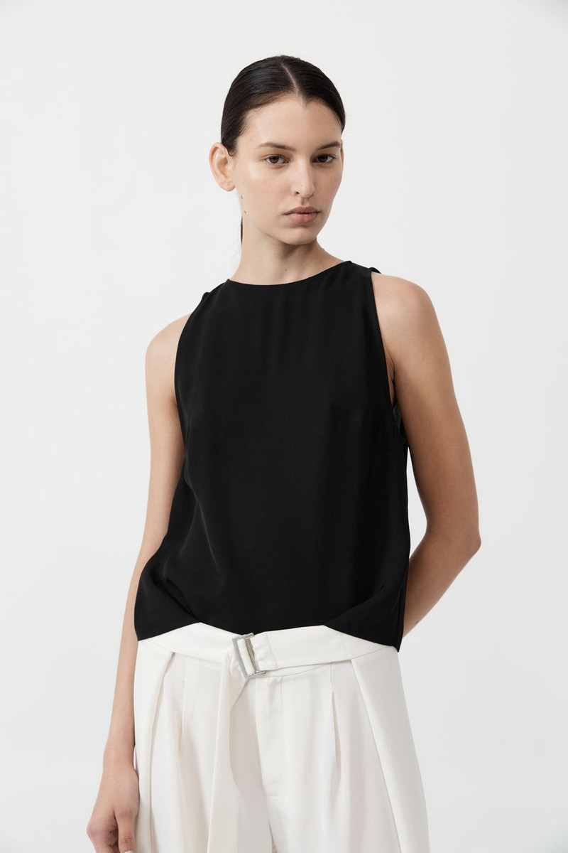 Viscose Shell Top - Black 2