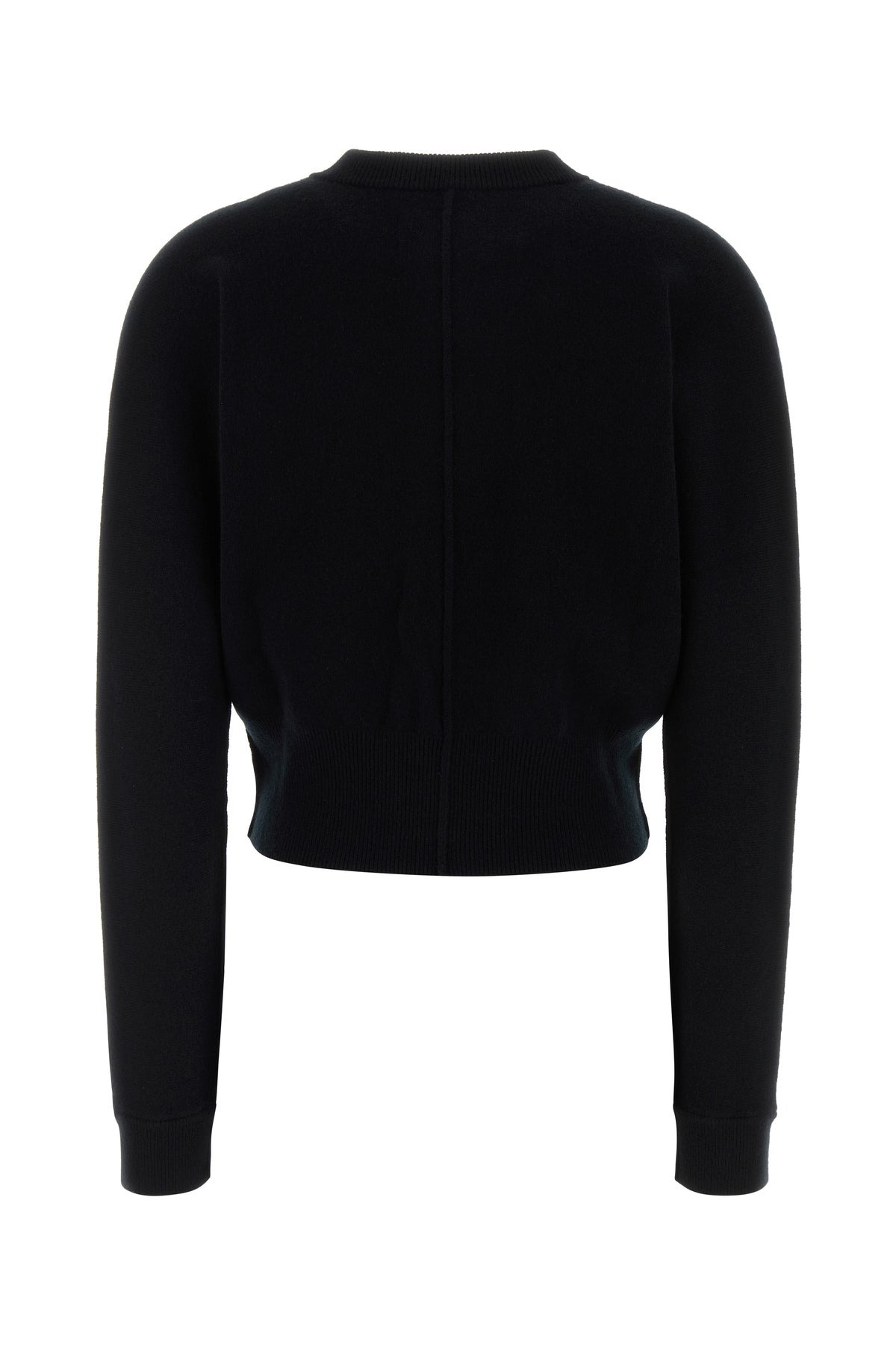 Black stretch cashmere blend cardigan - 2