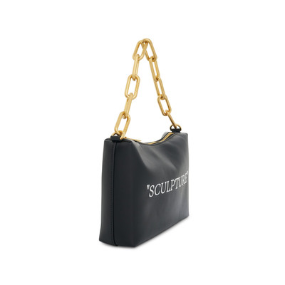 Off-White Block Pouch Quote Bag in Black/White outlook