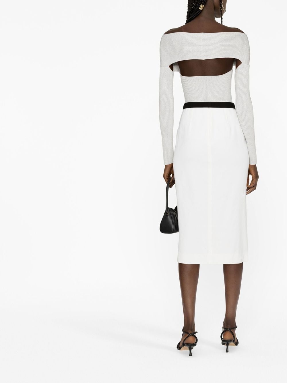 Salma off-shoulder ribbed top - 4