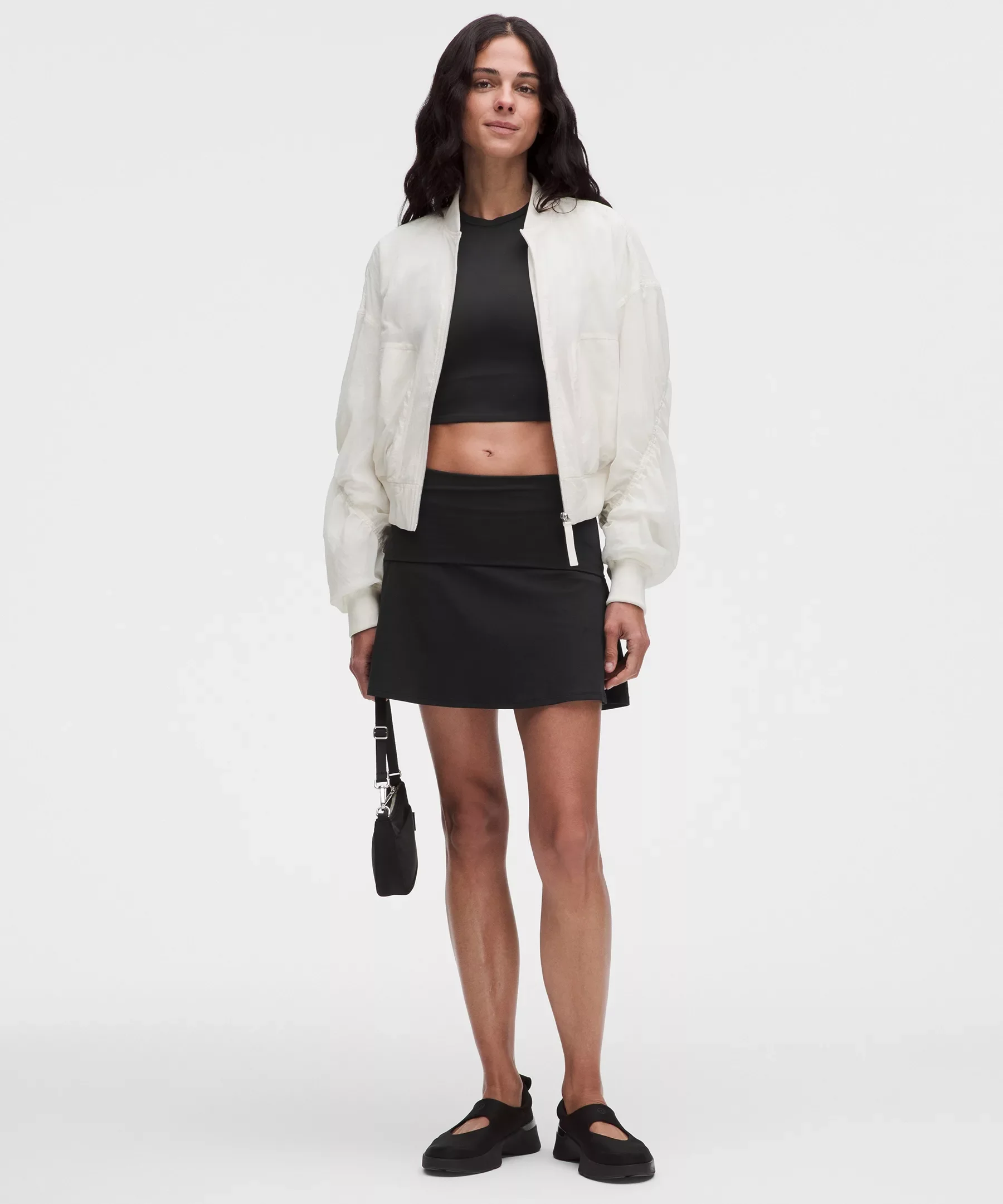 Groove Foldover Mid-Rise Mini Skirt - 1