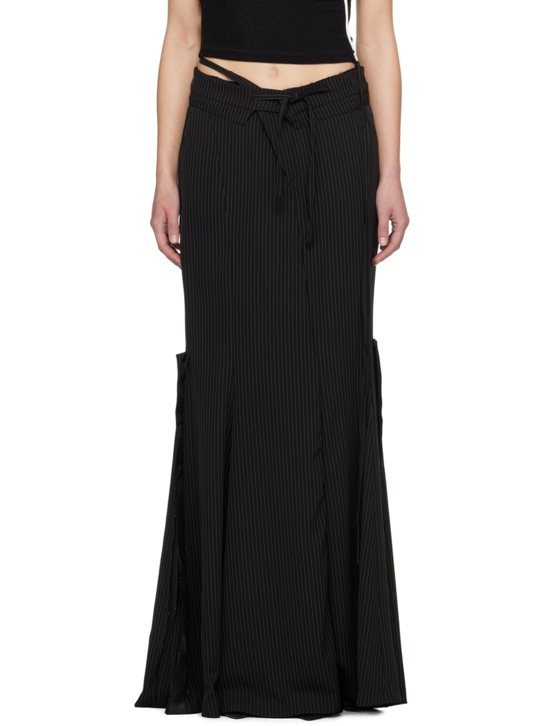 Black Mermaid Maxi Skirt - 1