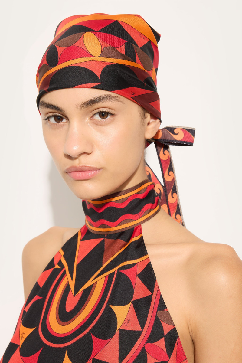 MANUBA PRINT SILK BANDANA 3