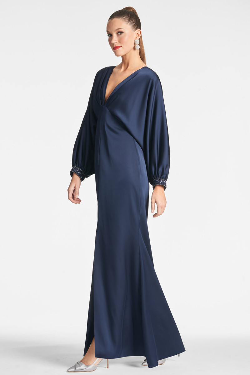 SACHIN & BABI Maia Gown - Midnight outlook