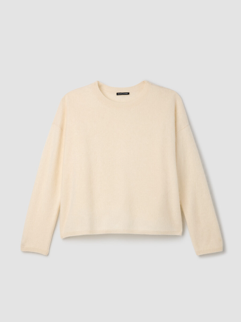 Cashmere Fluff Crew Neck Top 1