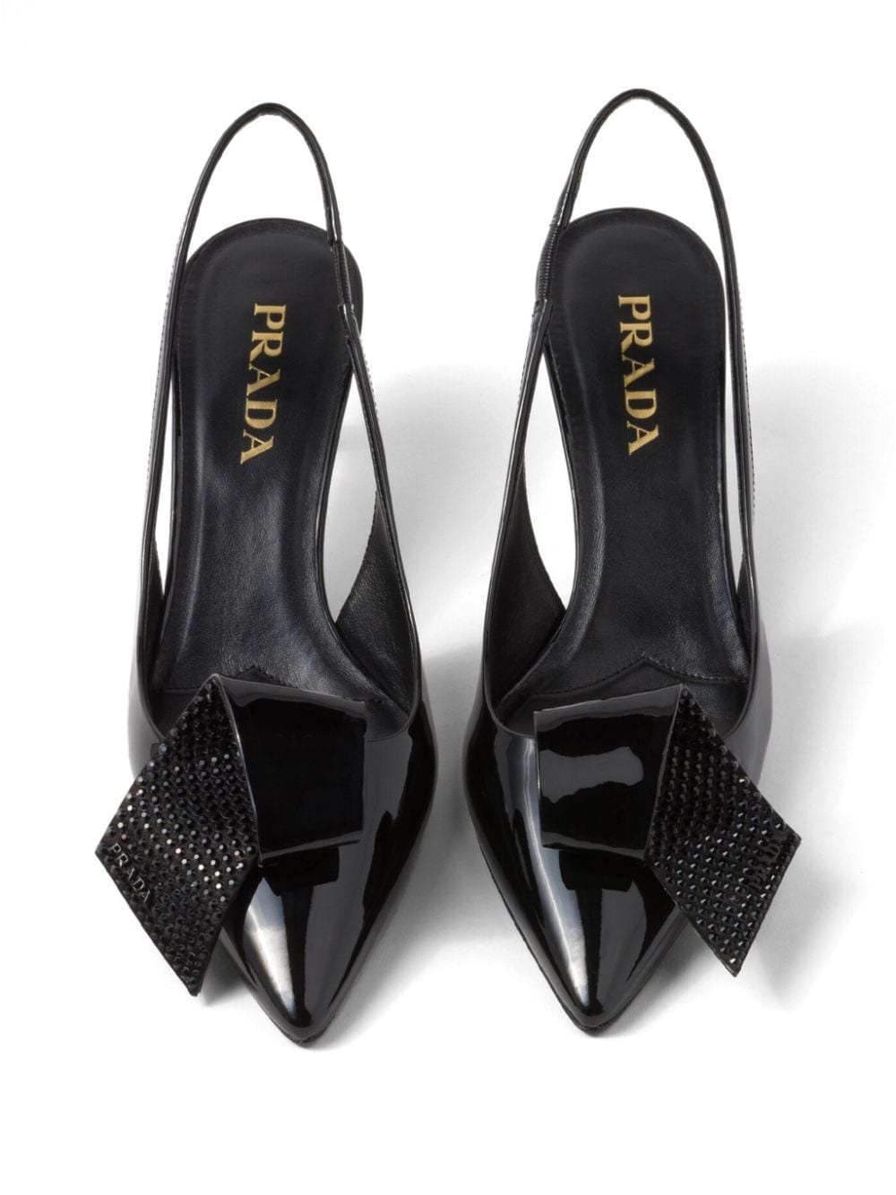 fold-detail patent leather pumps - 4