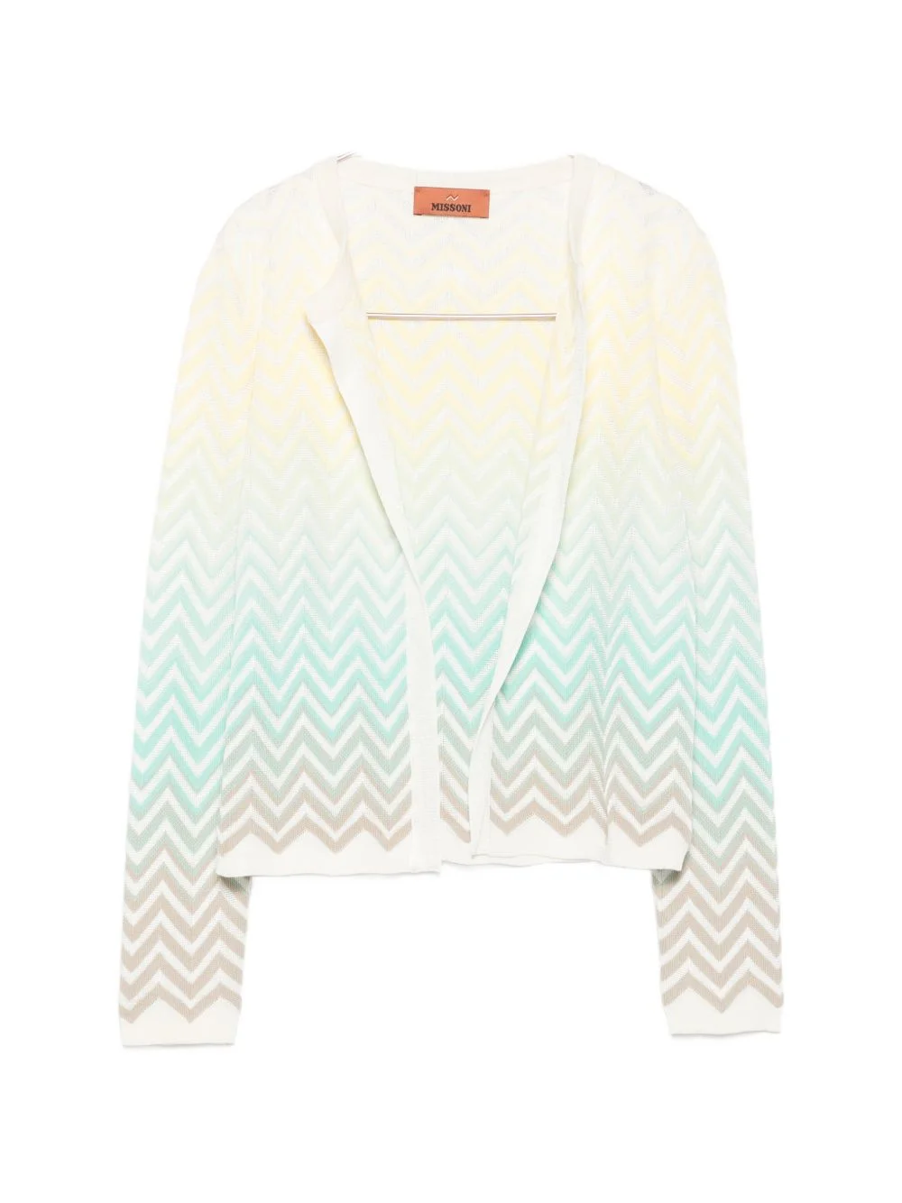 zigzag-pattern cardigan - 1