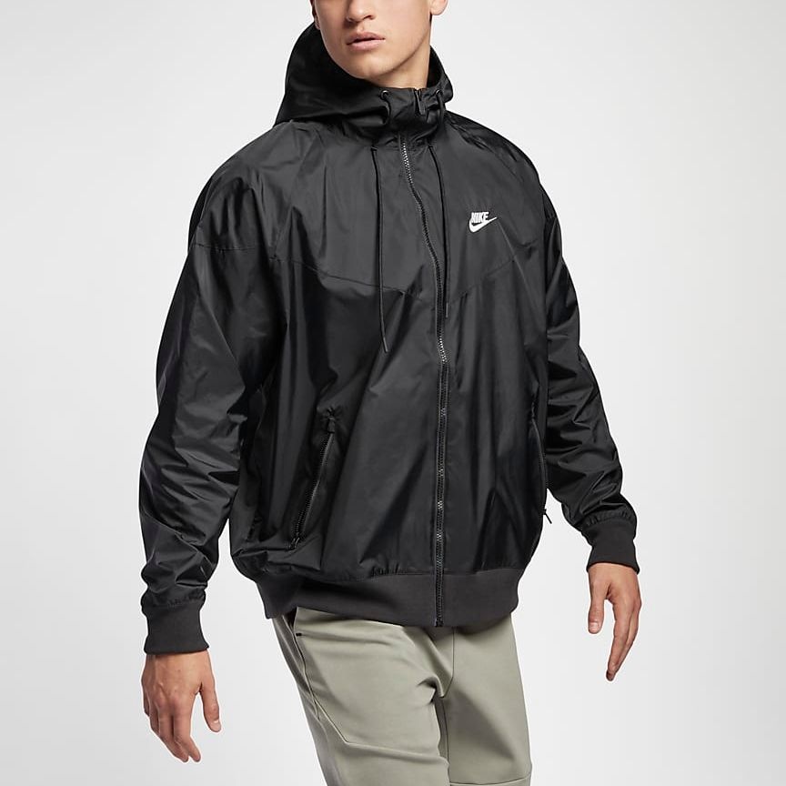 Nike Outdoor Sports Zipper Windproof Casual Jacket Black AR2192-010 - 7