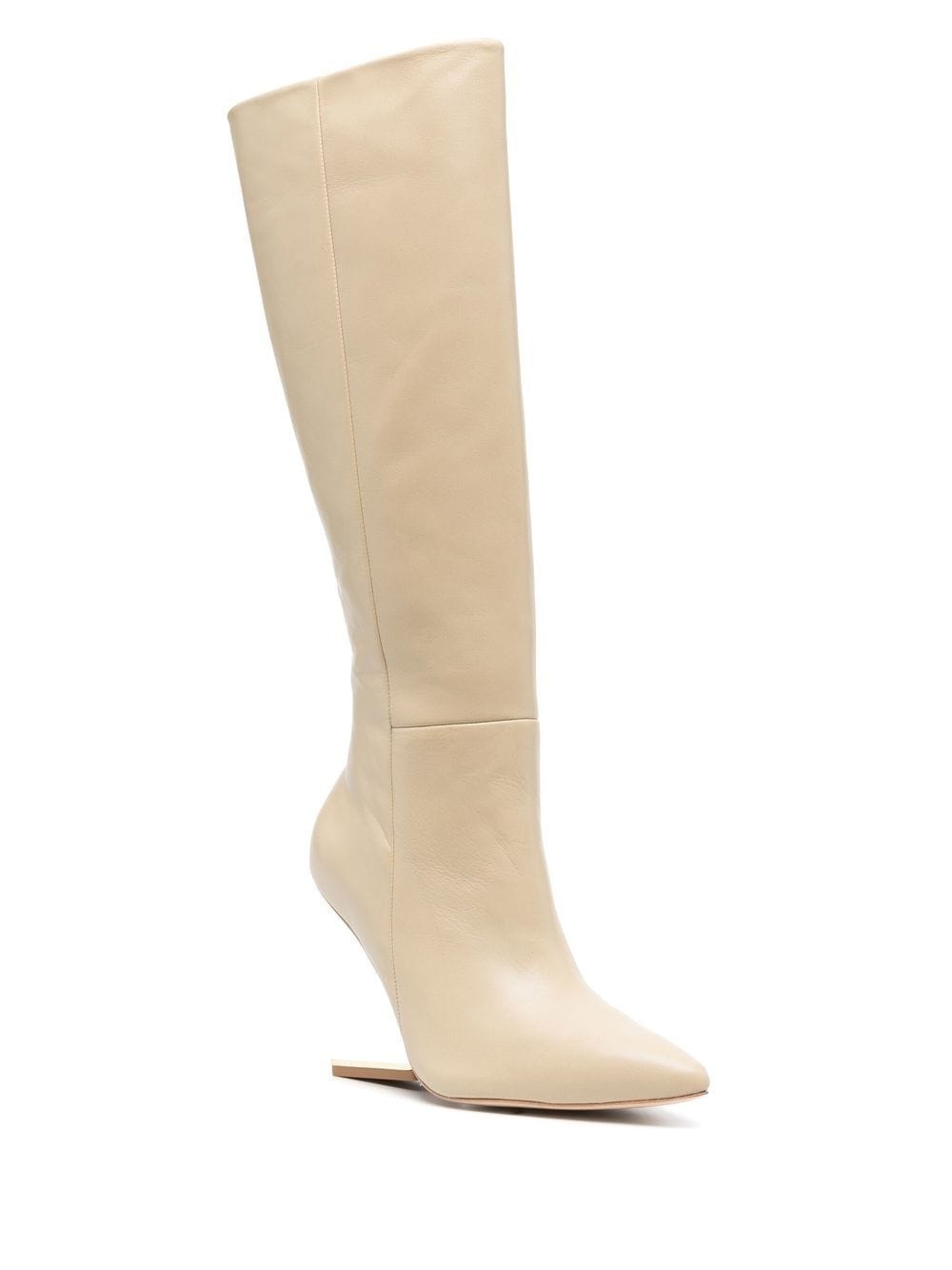 suspended-heel 105mm long boots - 2