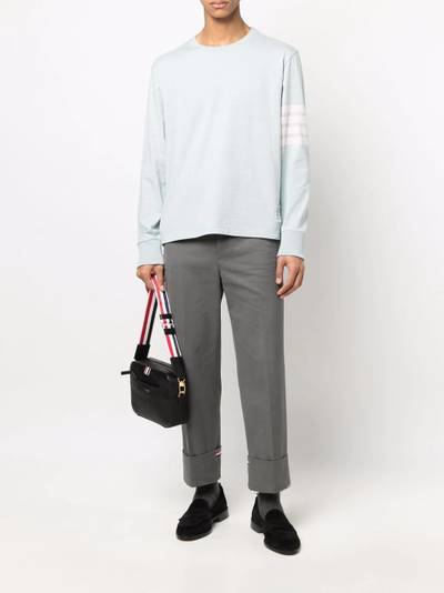 Thom Browne 4-Bar stripe rugby T-shirt outlook