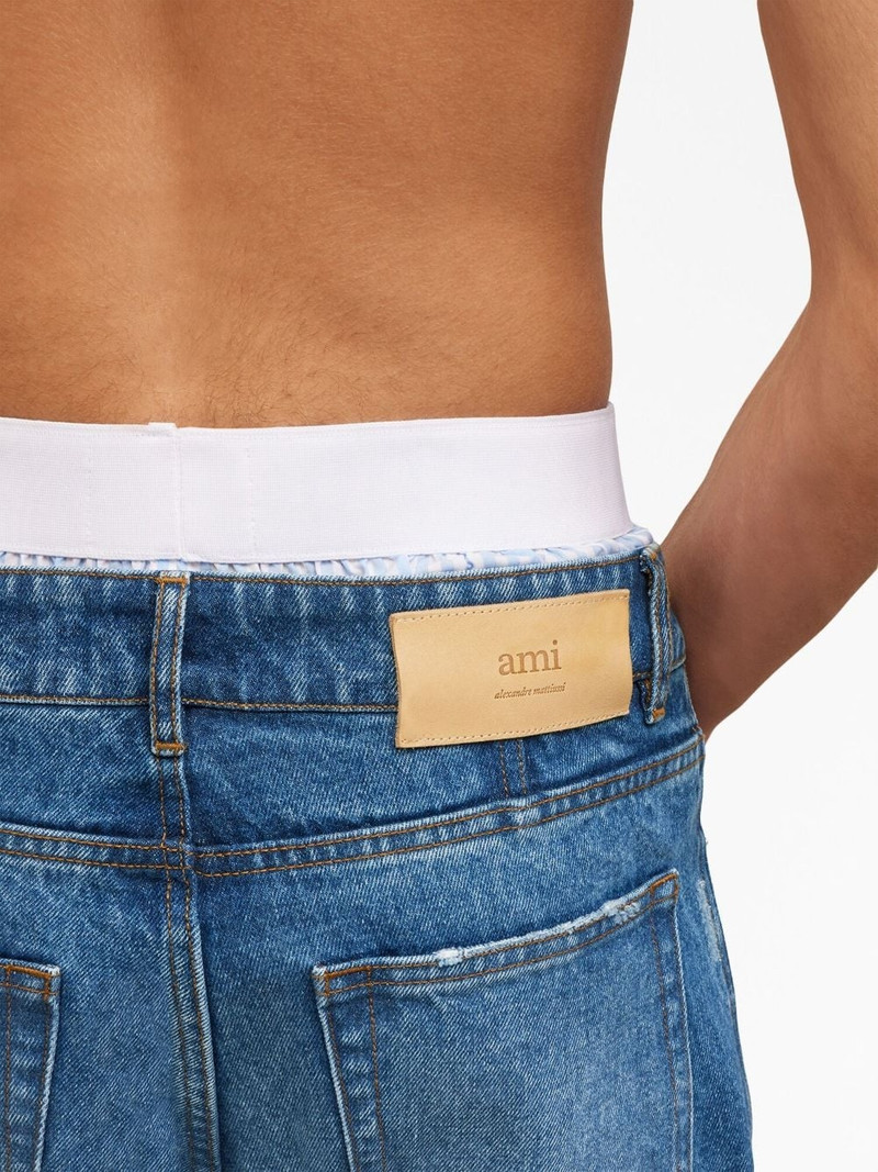 low-rise straight-leg jeans 6