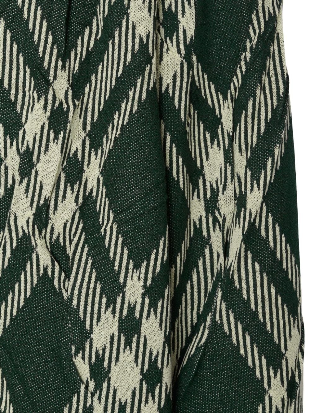 plaid-check crinkled-effect jumper - 5