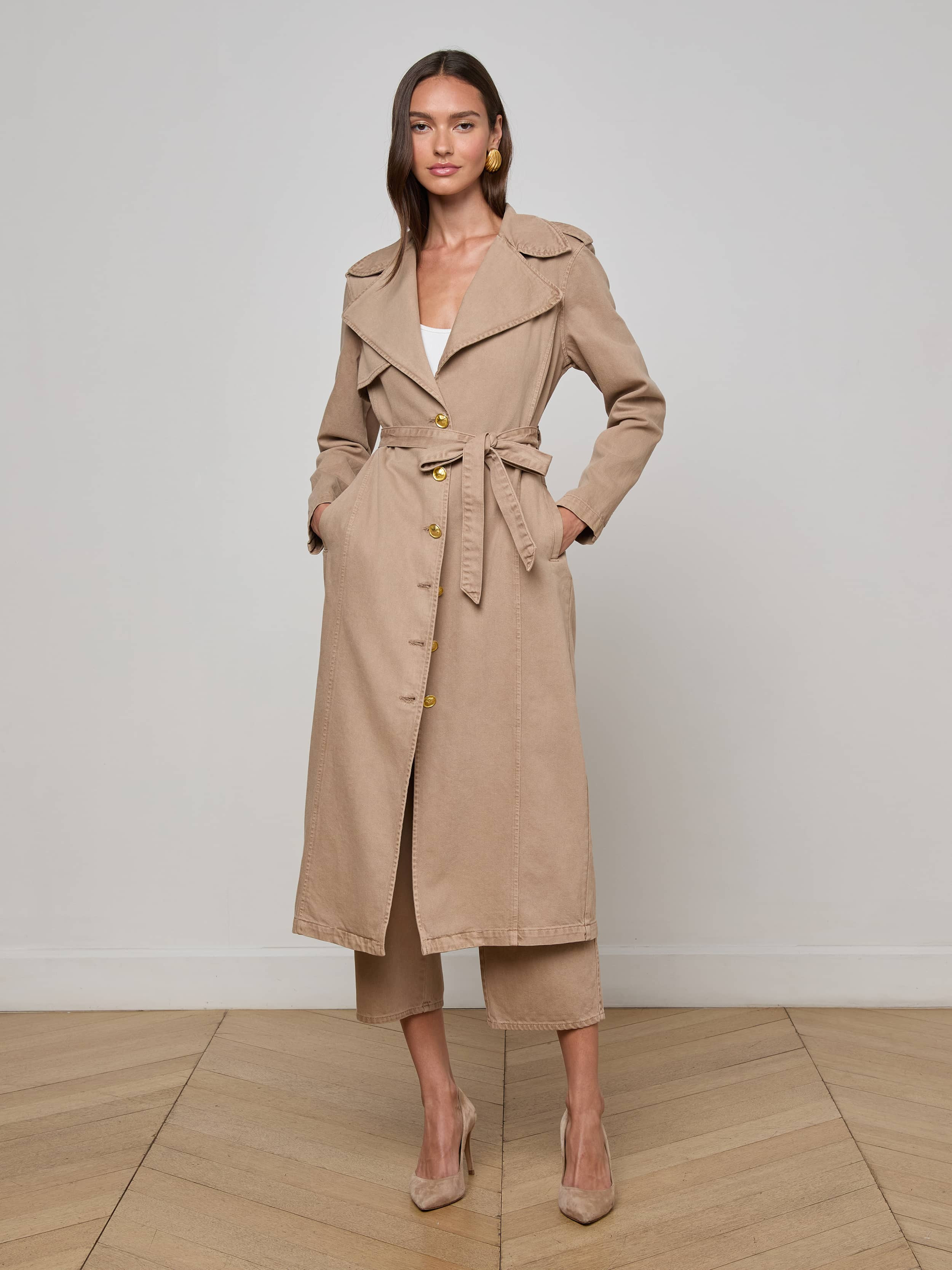 Zavia Denim Trench Coat - 5