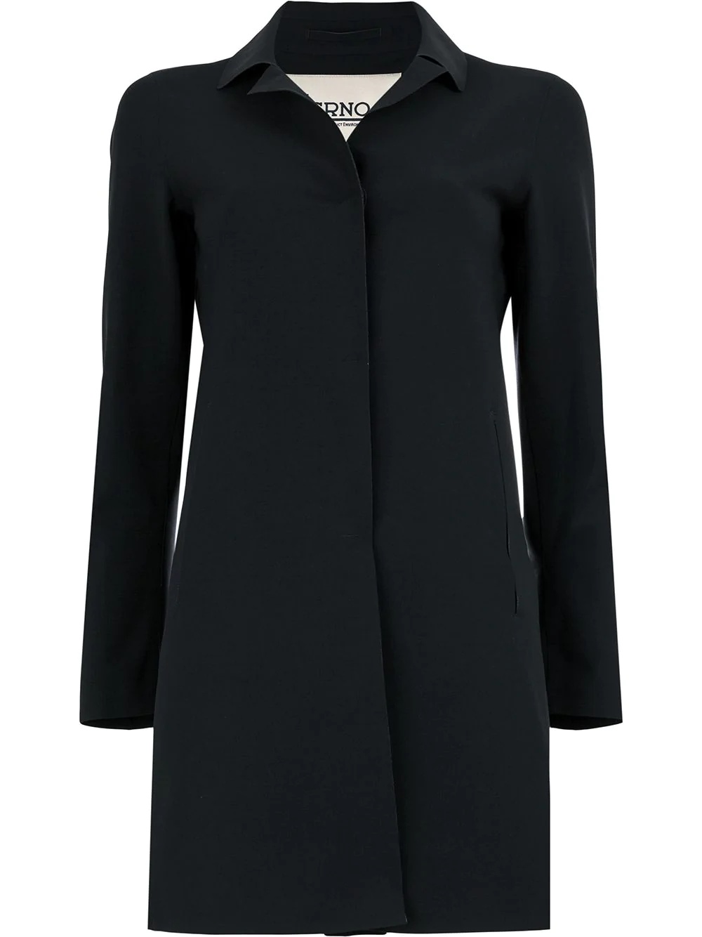 plain car coat - 1