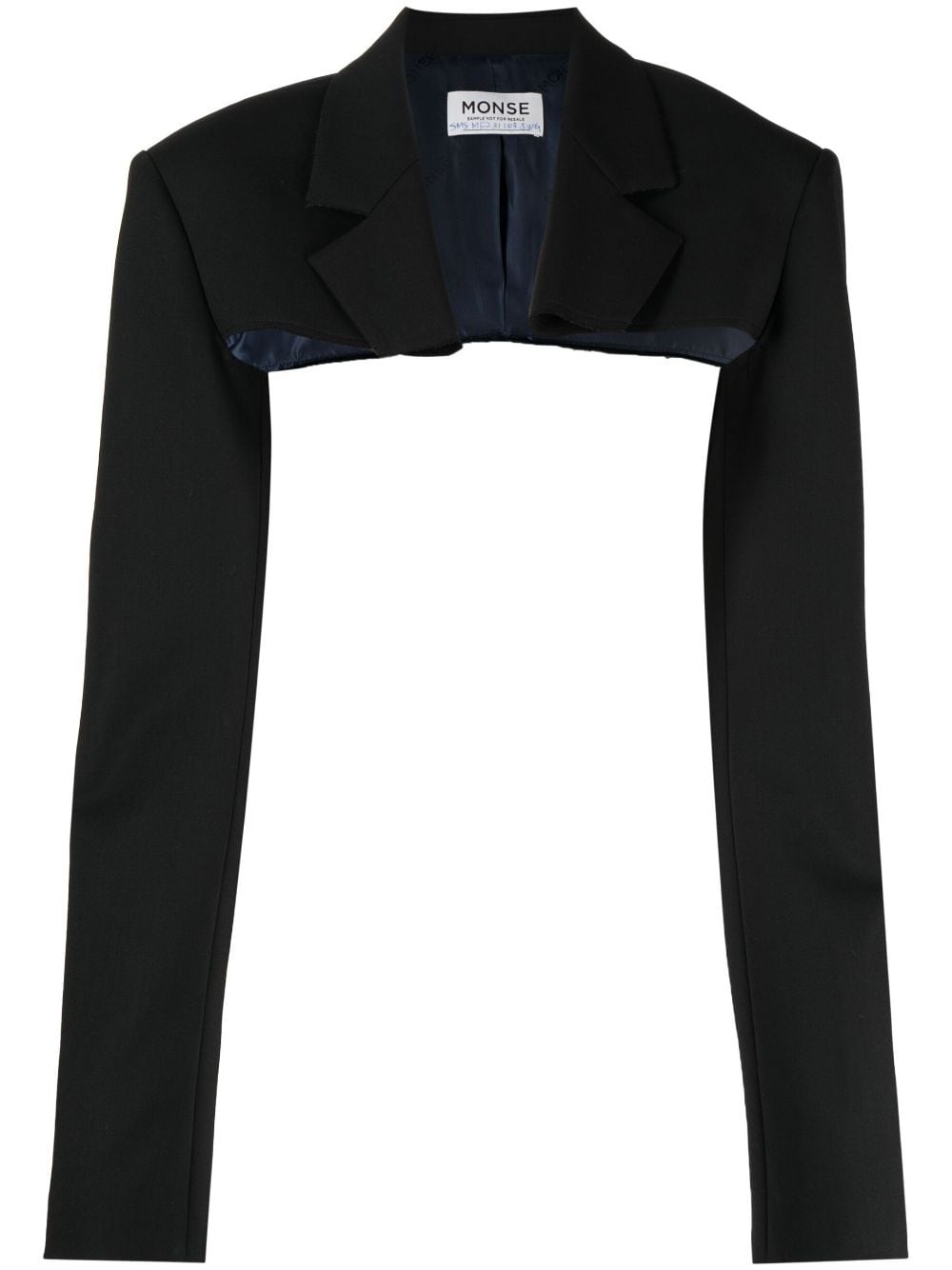 tailored cropped jacket - 1