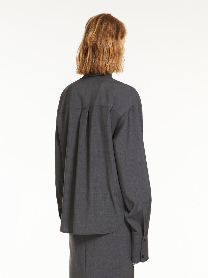 MAPPA Oversized stretch wool shirt 4