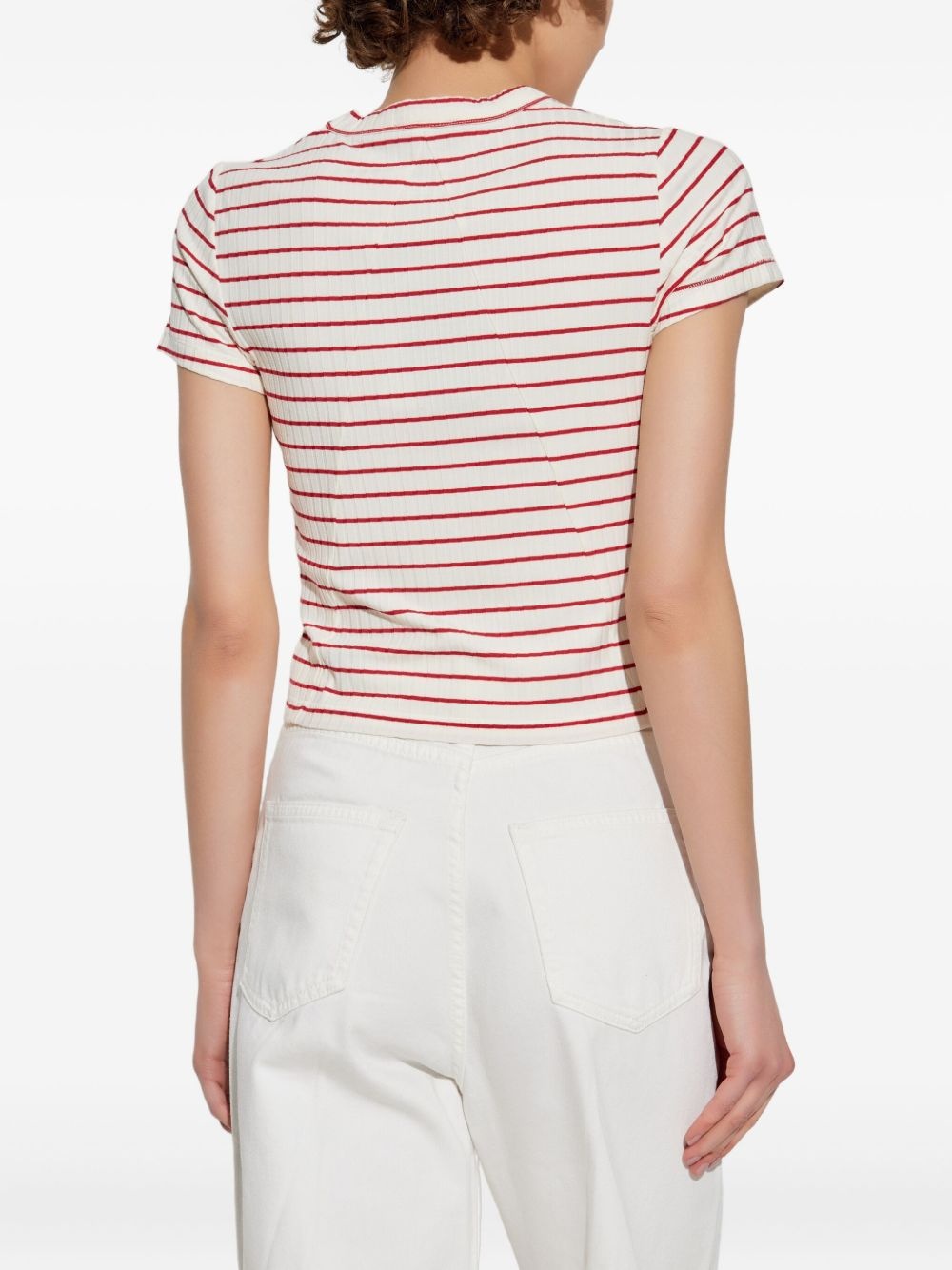 striped T-shirt - 4