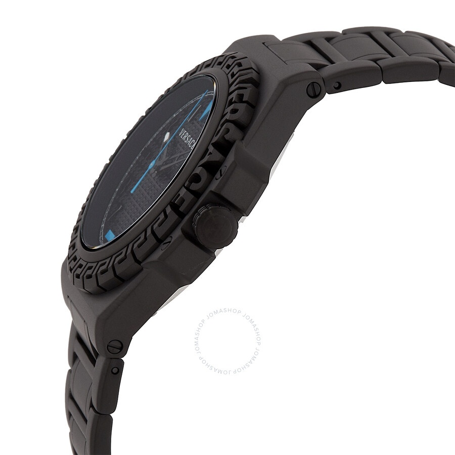 Versace Greca Reaction Quartz Black Dial Men's Watch VE3I00622 - 2