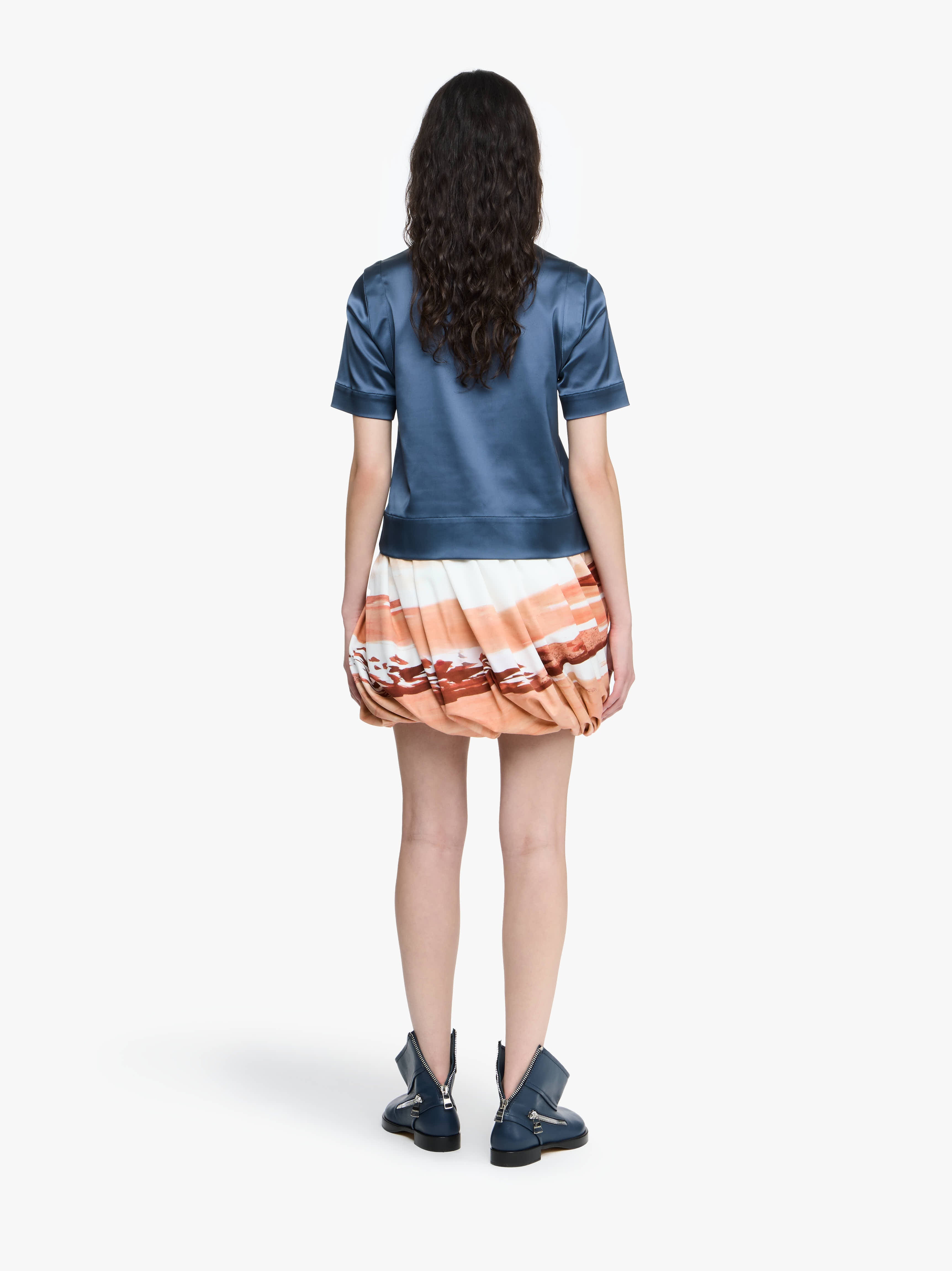 ROLLED HEM SKIRT - 3