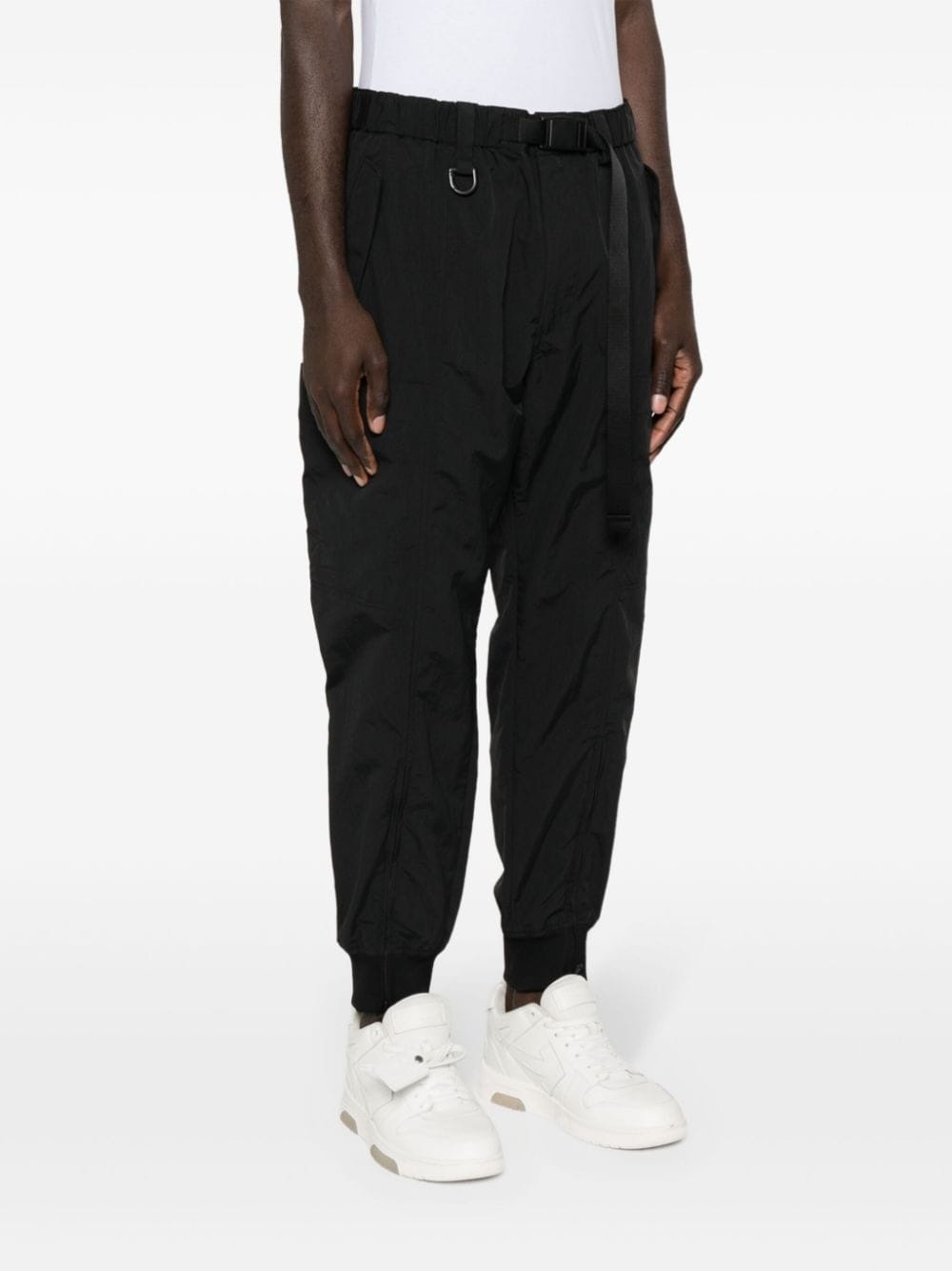 crinkled track pants - 4