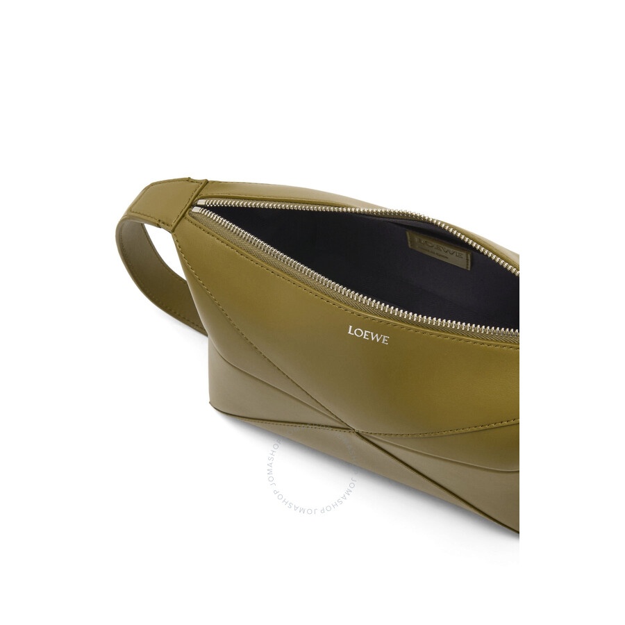 Loewe Puzzle Fold Wash Bag - Olive - 4