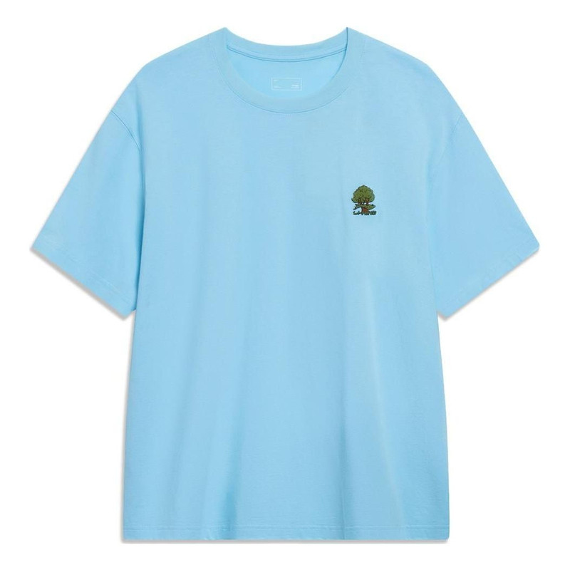 Li-Ning Small Tree Graphic T-shirt 'Light Blue' AHST183-3 - 1