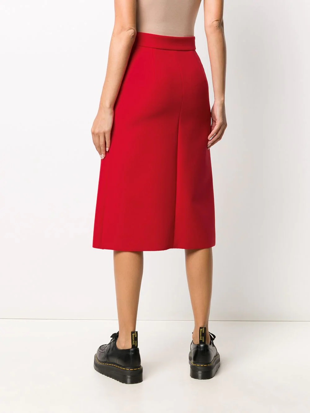 front slit straight skirt - 4