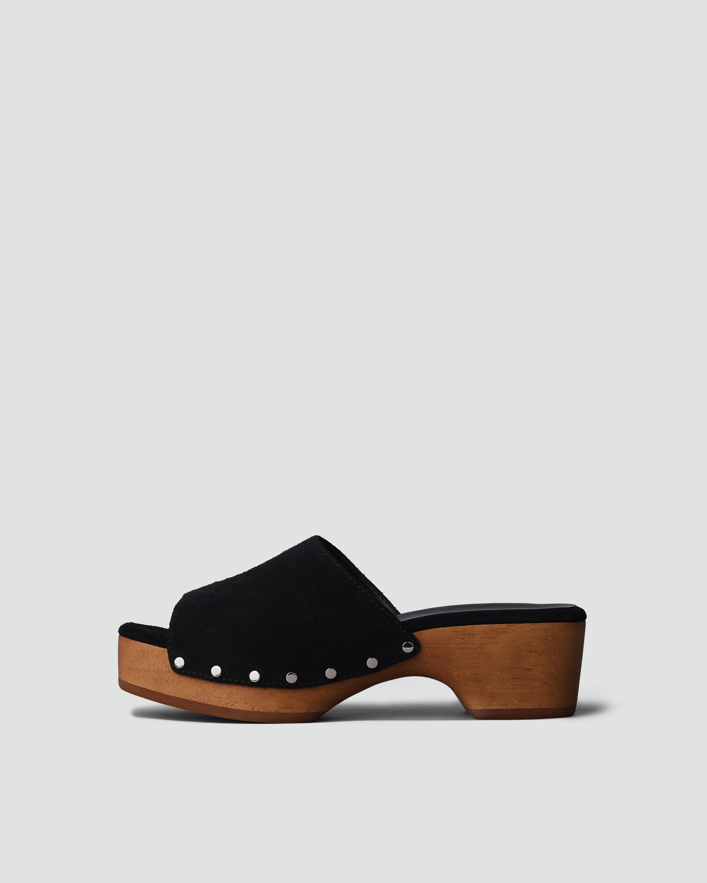 Mara Clog Slide - Suede
Heeled Clog - 1