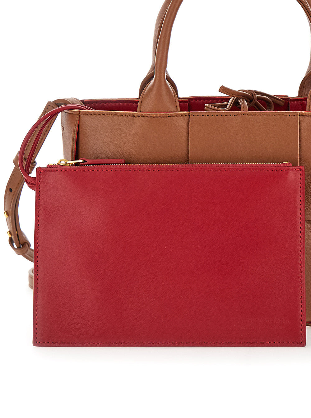 Bottega Veneta Women 'Arco Tote Mini' Brown Handbag With Intreccio Motif In Leather Woman - 5
