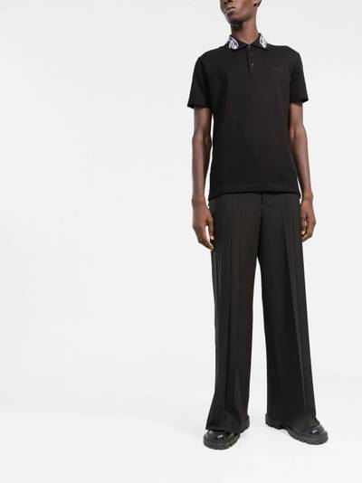 VERSACE Barocco-embroidered polo shirt outlook