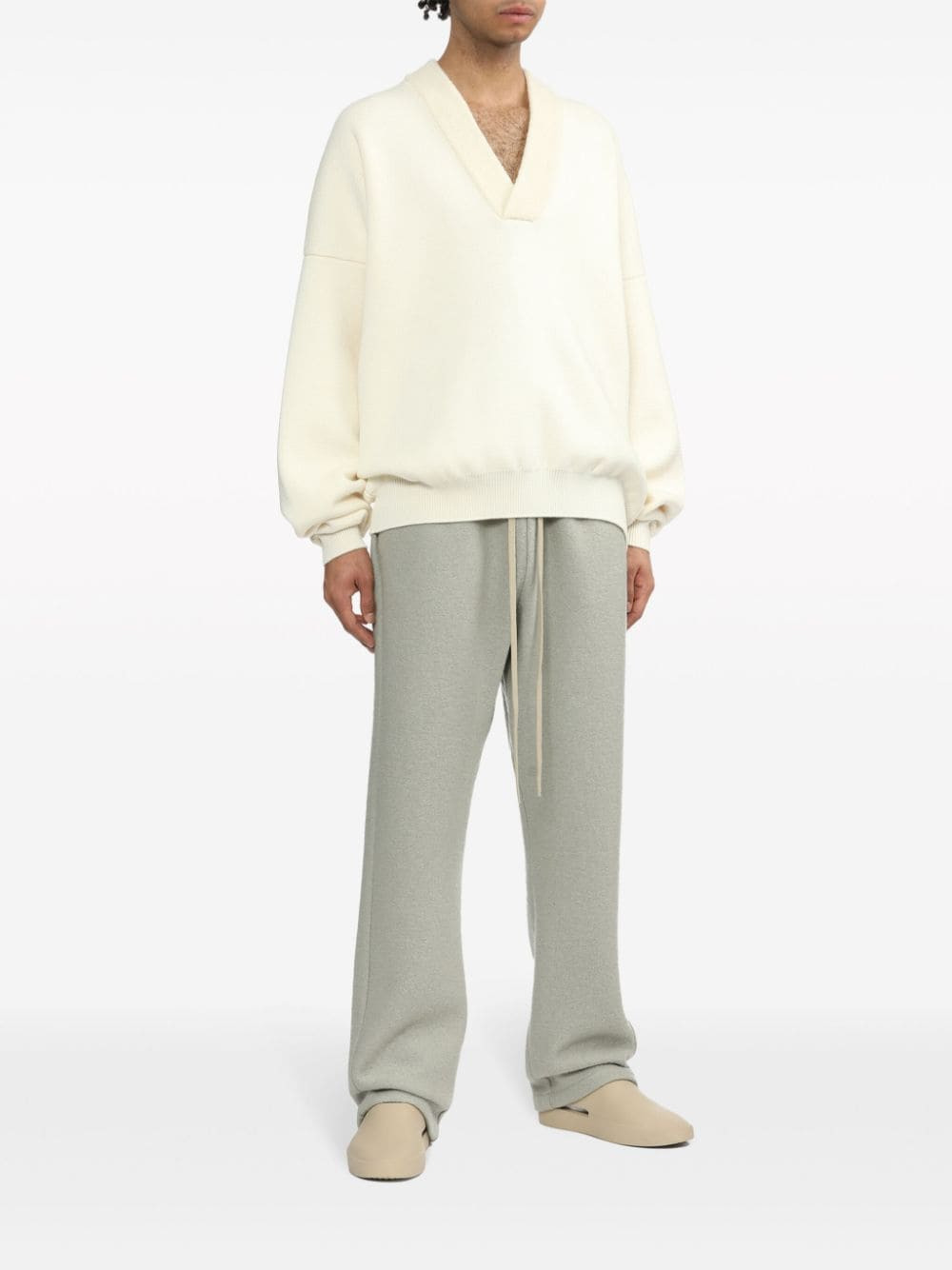 Fear Of God Men V-Neck Sweater - 6