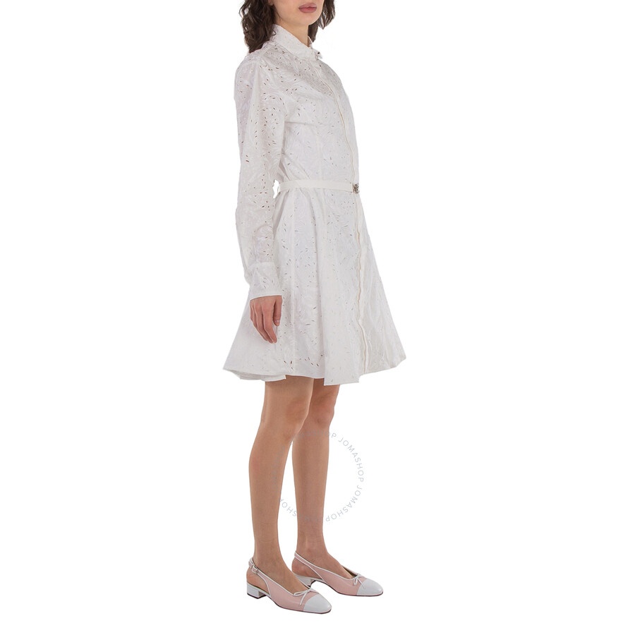 Versace Barocco-Embroidered Cotton Shirtdress - 3