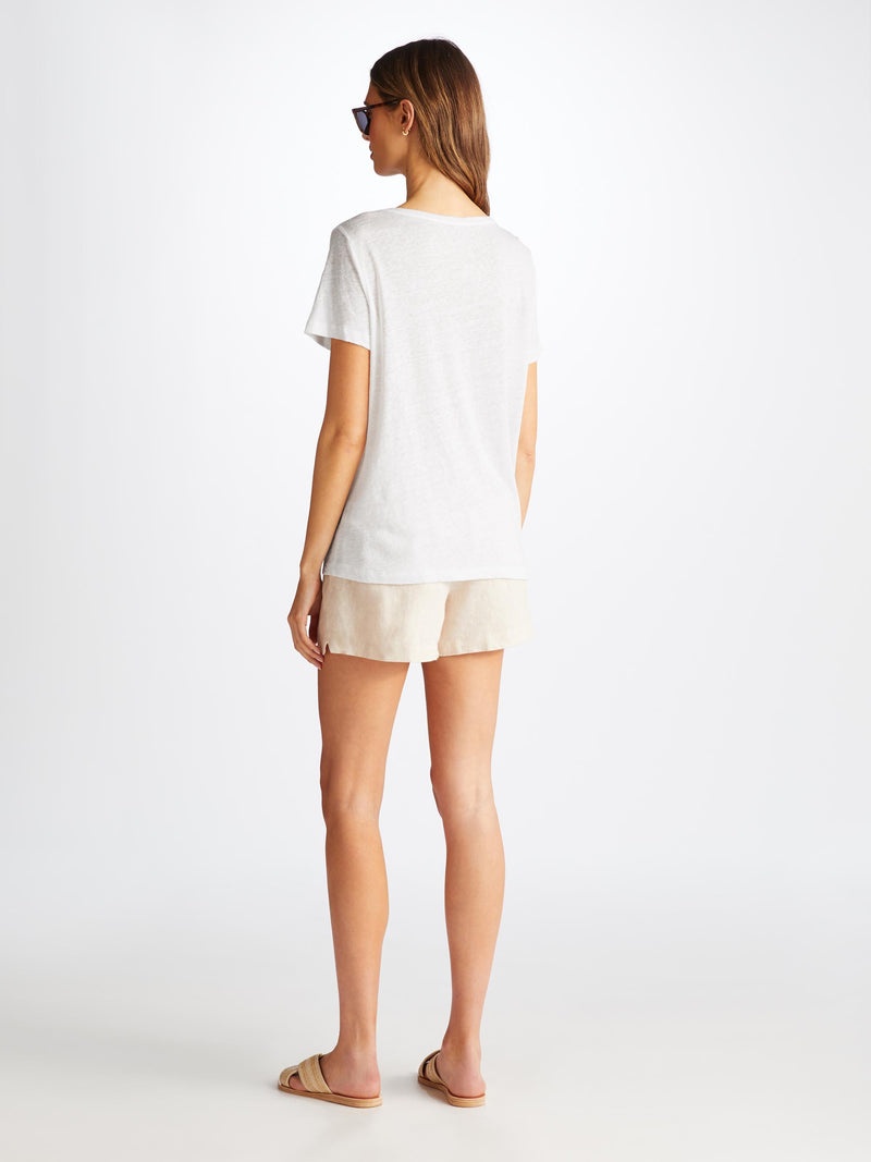 Women's T-Shirt Jordan Linen White - 5