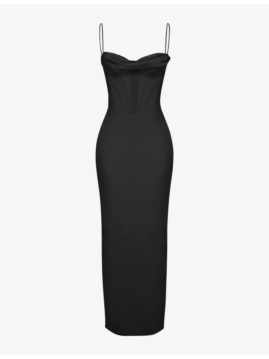 Charmaine corset satin maxi dress - 1