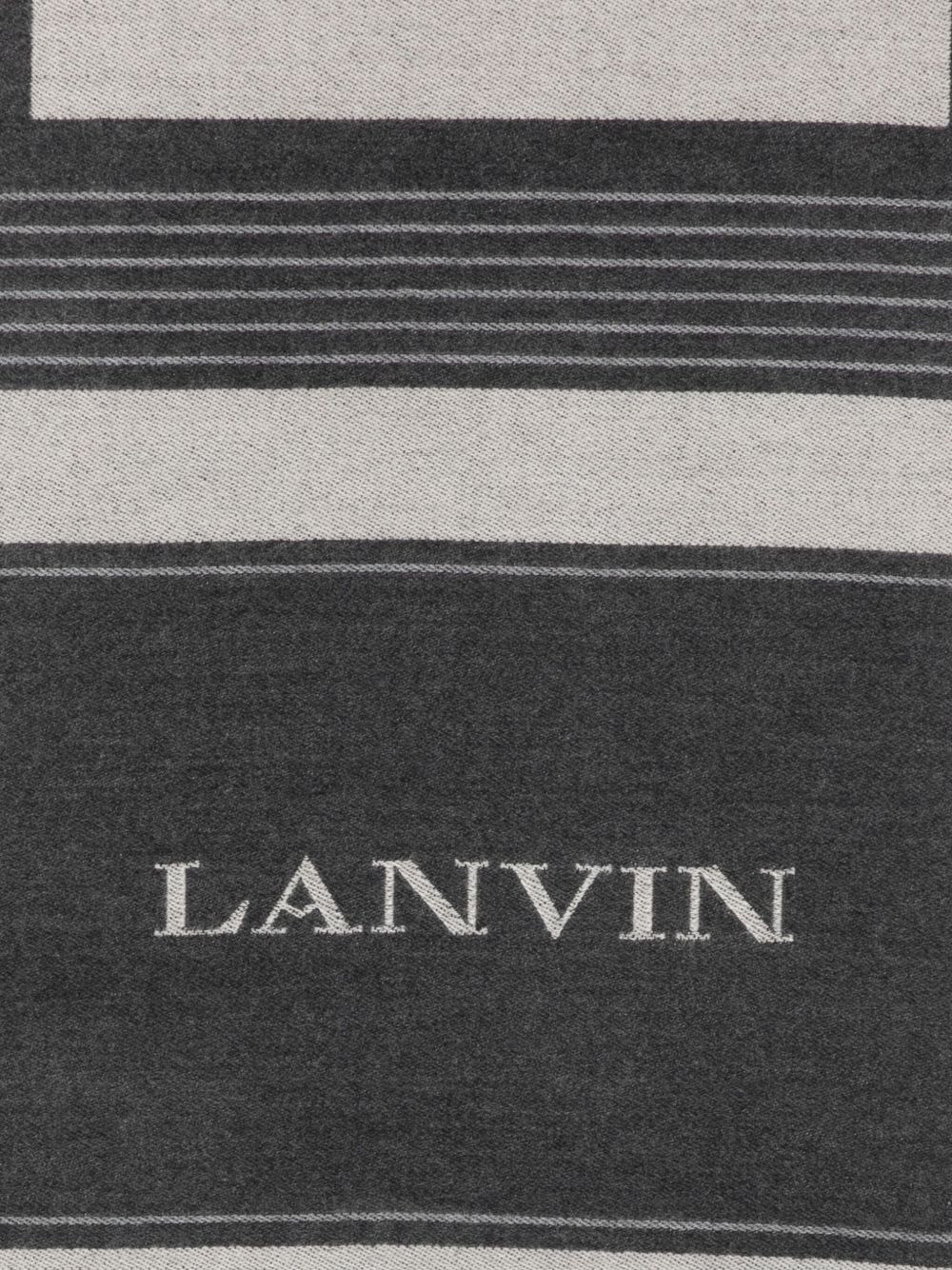 logo-lettering scarf - 3