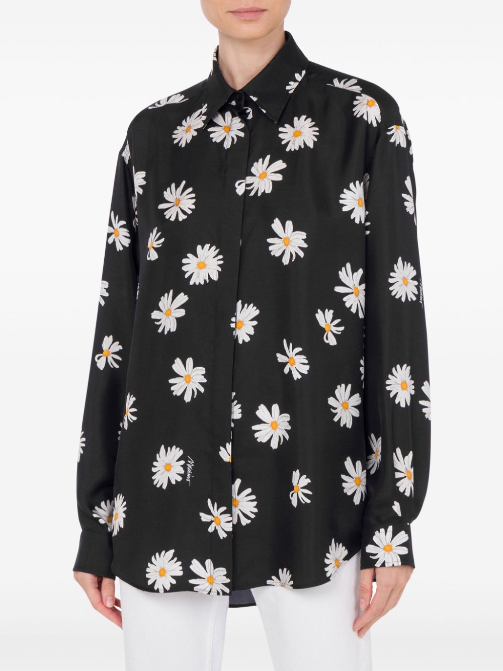 floral-print shirt - 2