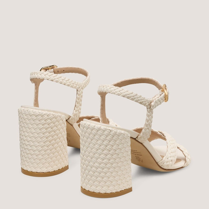 Stuart Weitzman ALYSSA WOVEN BLOCK-HEEL SANDAL 85 outlook