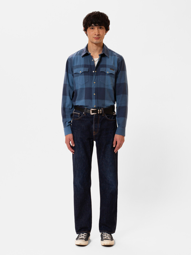 George Flannel Shirt Blue 3