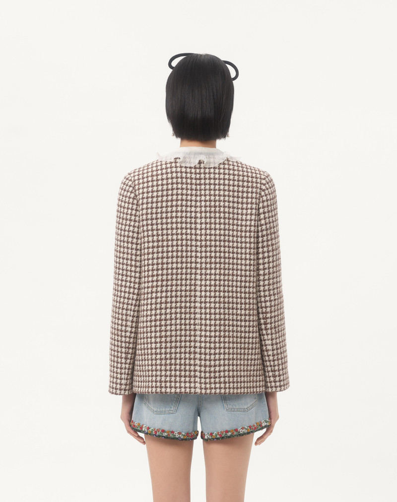 LIGHT TWEED PIED DE POULE JACKET 7