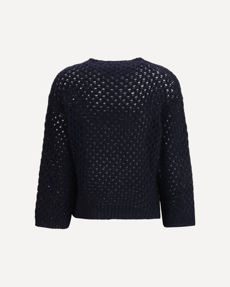 FABIANA FILIPPI Jumper crafted from Platinum yarn with micro sequins outlook
