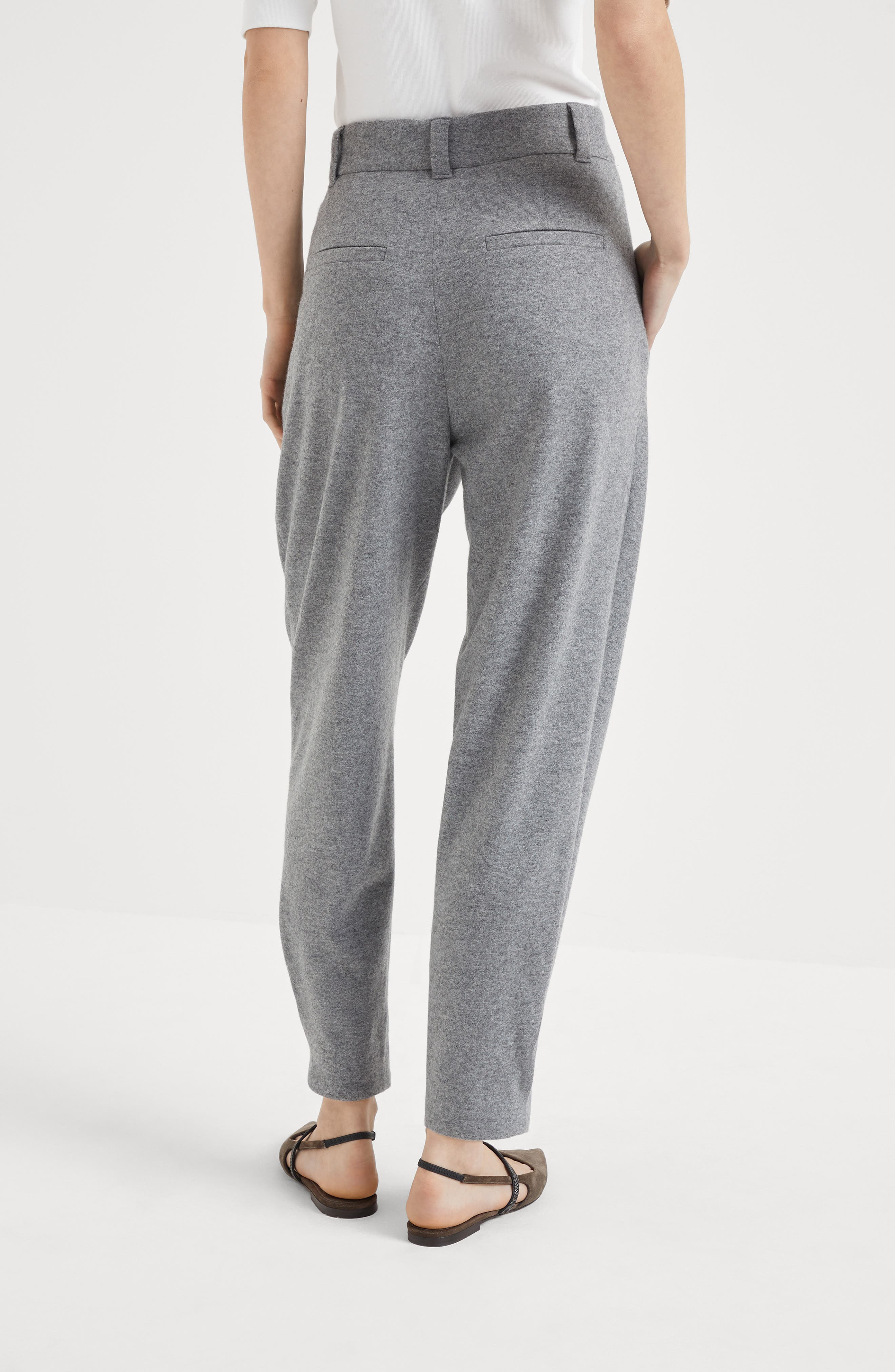 Brunello Cucinelli Tailored trousers in Grey at Nordstrom - 3