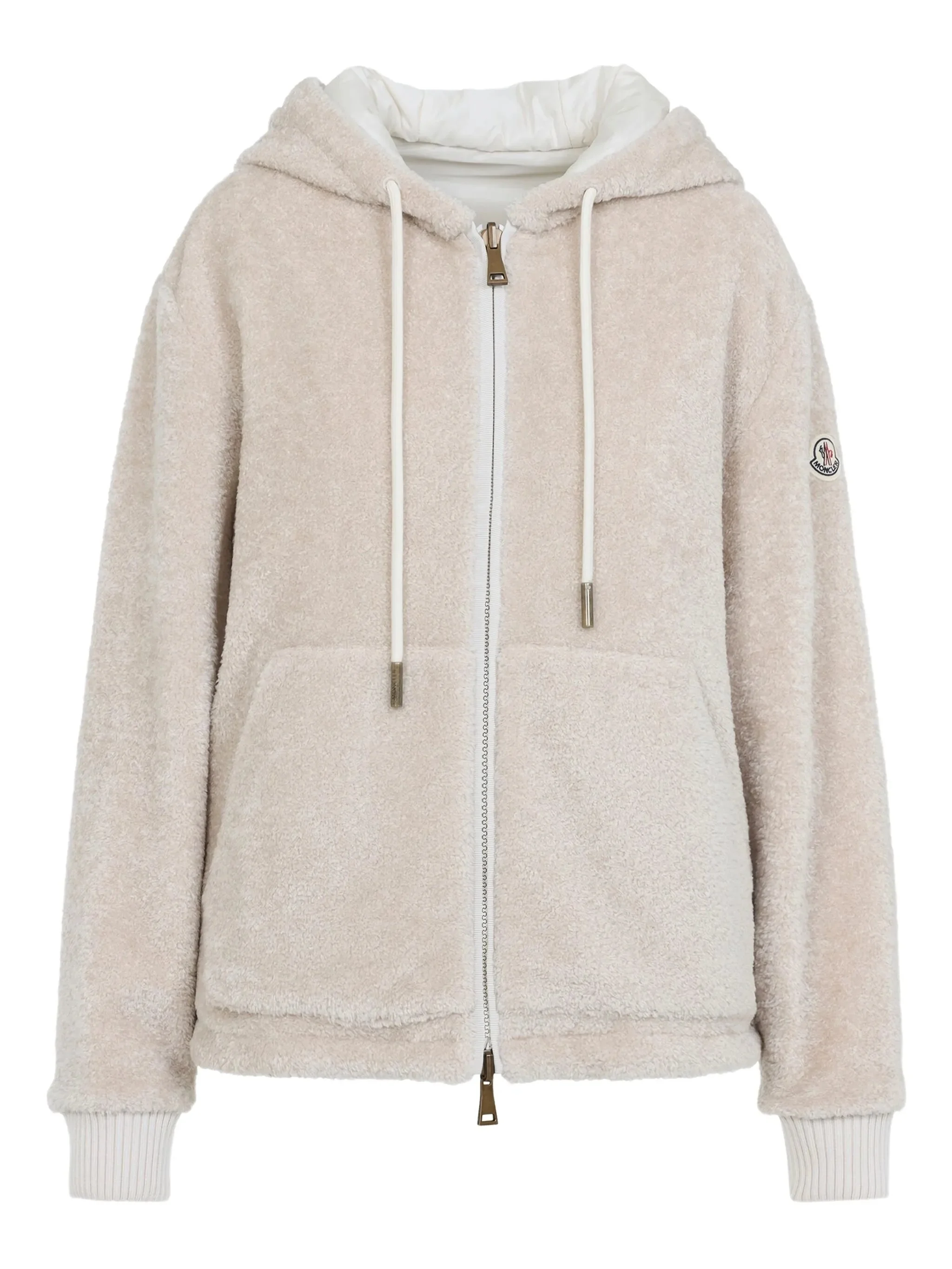 zip-up fleece hooded jacket - 1