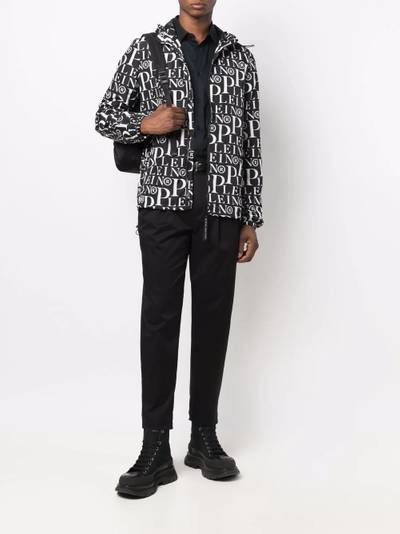 PHILIPP PLEIN logo-print windbreaker jacket outlook