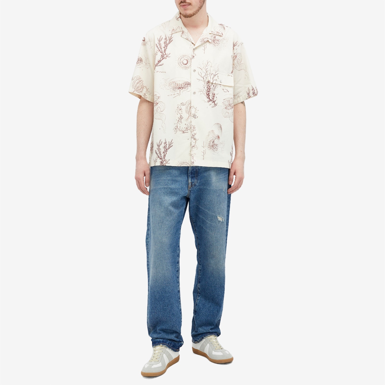 Wooyoungmi Marine Print Vacation Shirt - 4