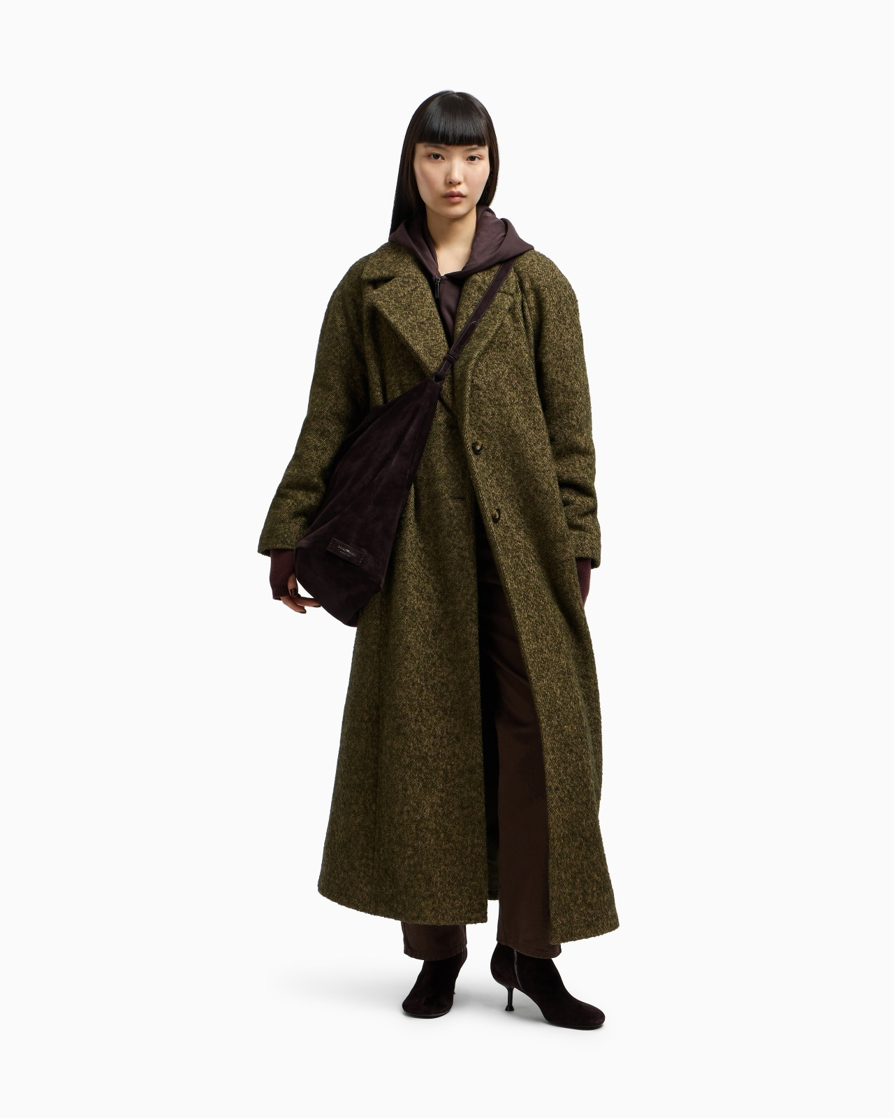 NEW YORK CAPSULE COLLECTION BOUCLÉ WOOL-BLEND COAT - 2
