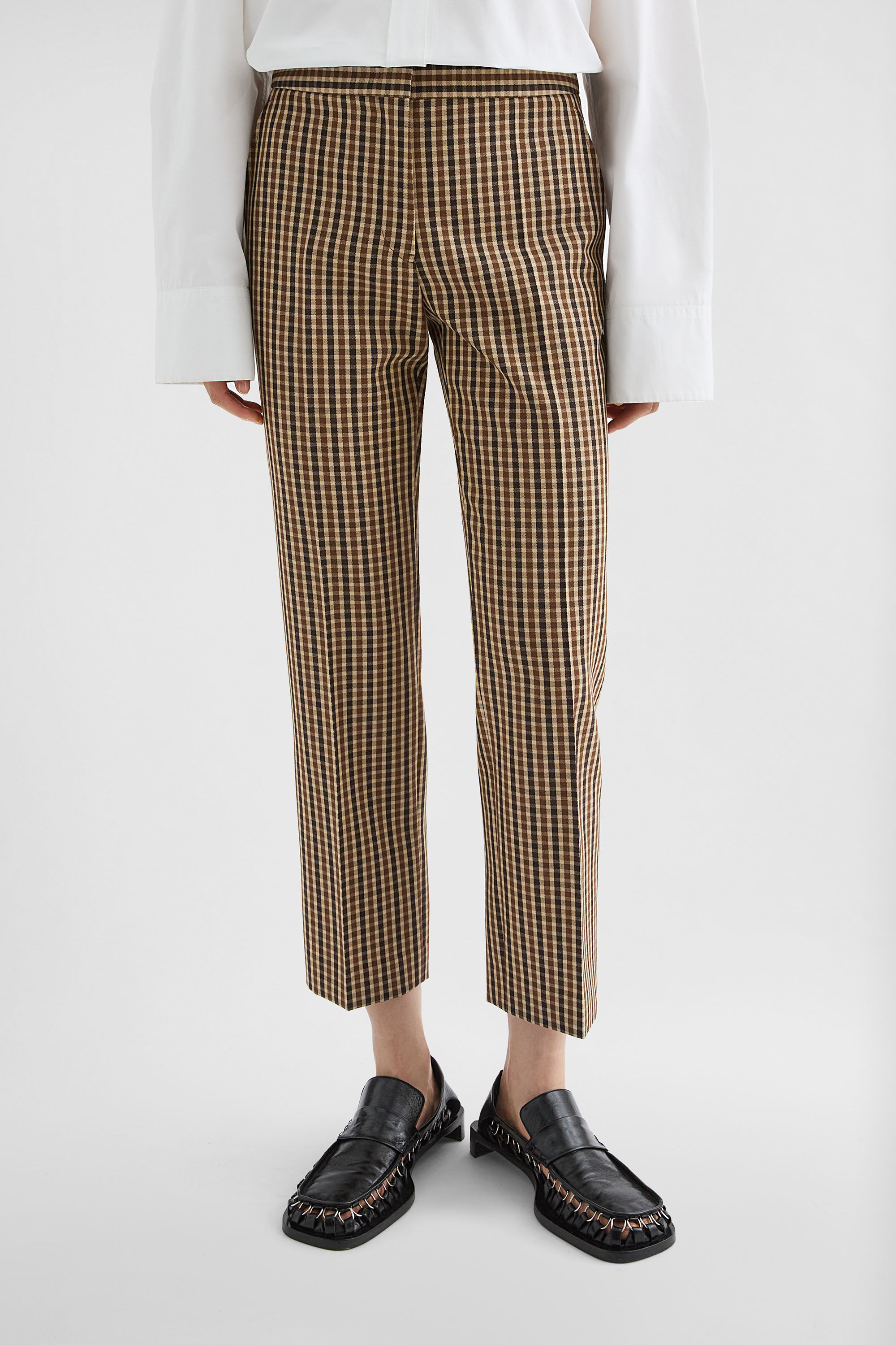 Wool Canvas Tailored Trousers - 6