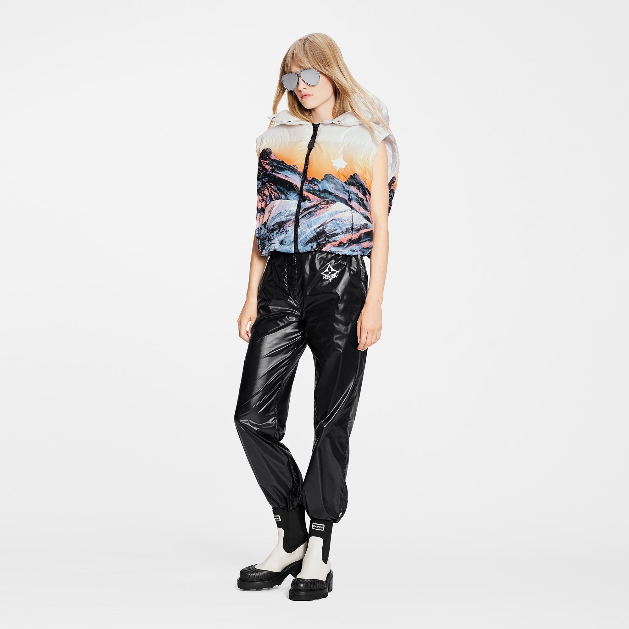 Sunset Mountain Sleeveless Puffer Jacket - 4