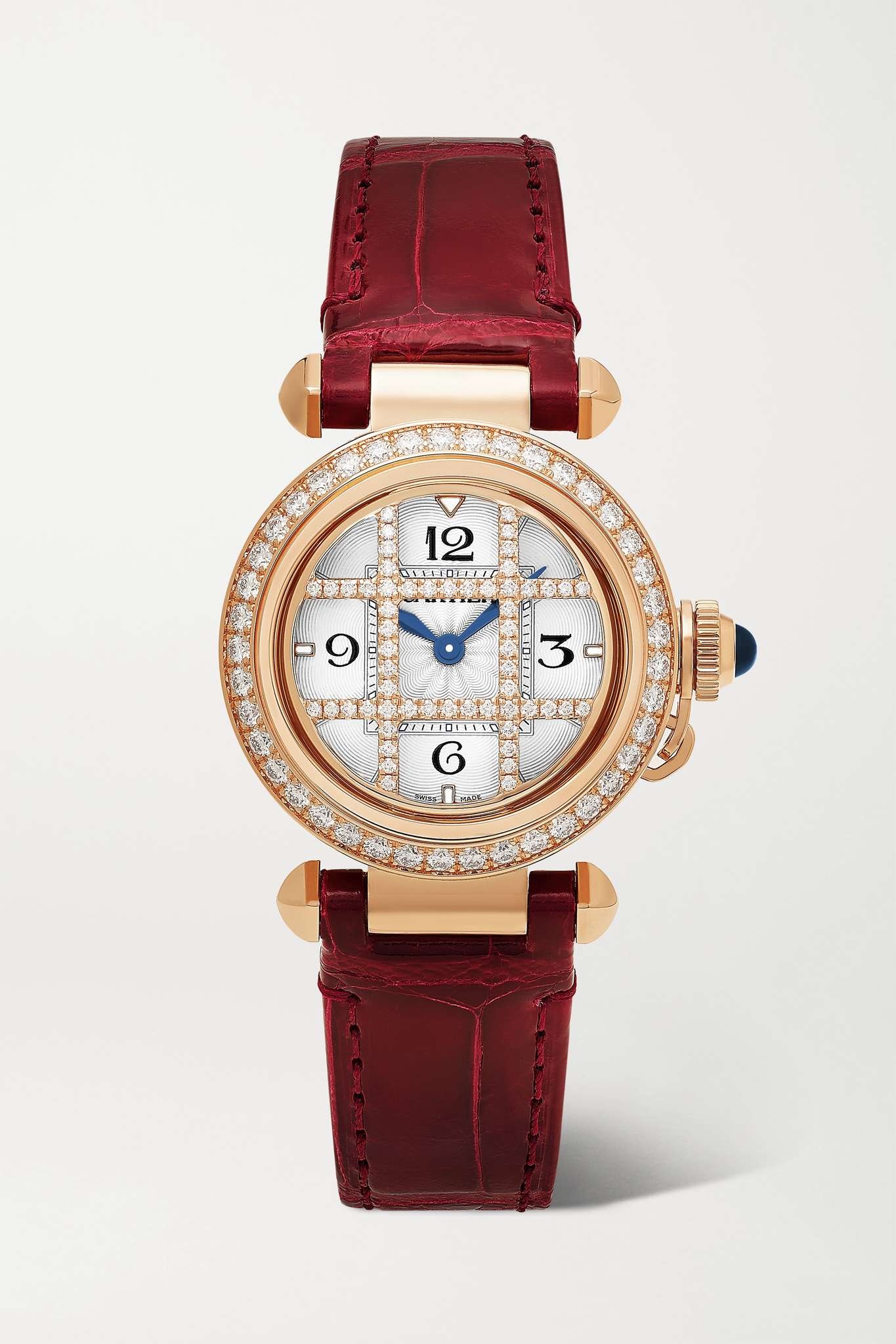 Pasha de Cartier Quartz 30mm 18-karat rose gold and diamond watch - 1