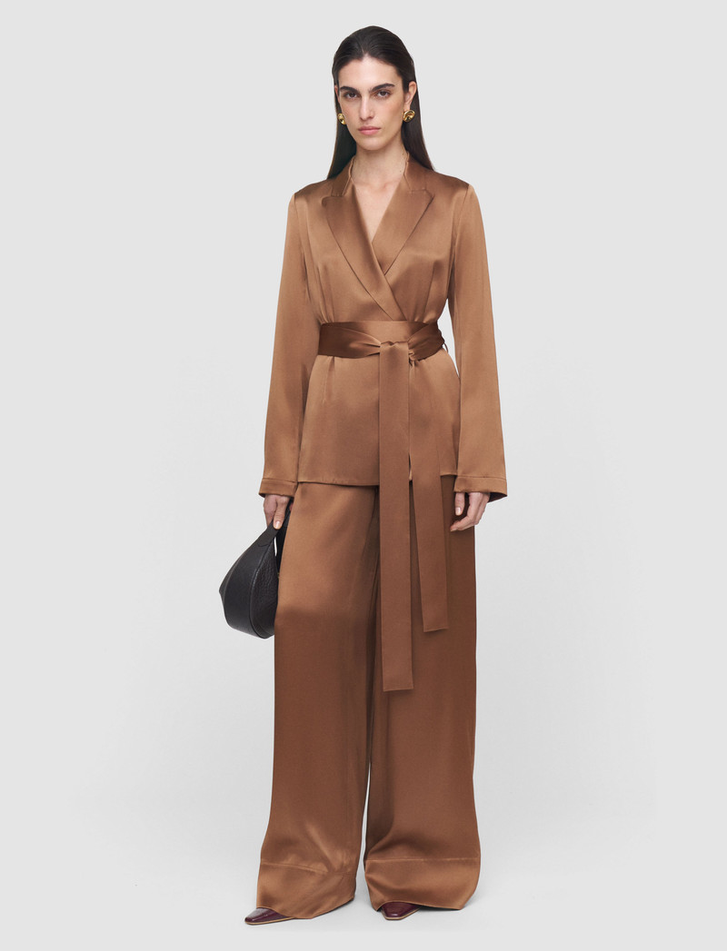 JOSEPH Archer Silk Satin Jacket outlook