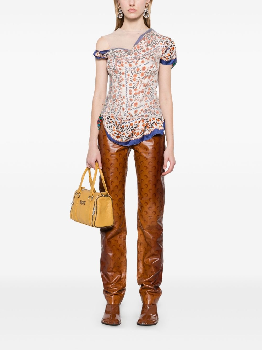 silk-scarves layered top - 2